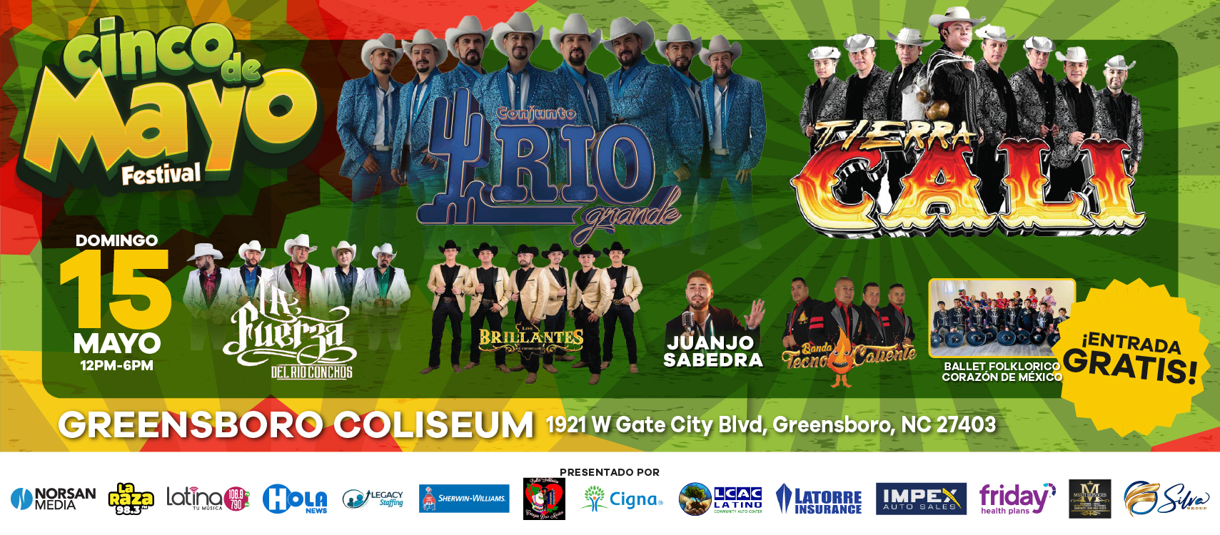 Todo listo para el festival 'Cinco de Mayo' en el Coliseo de Greensboro