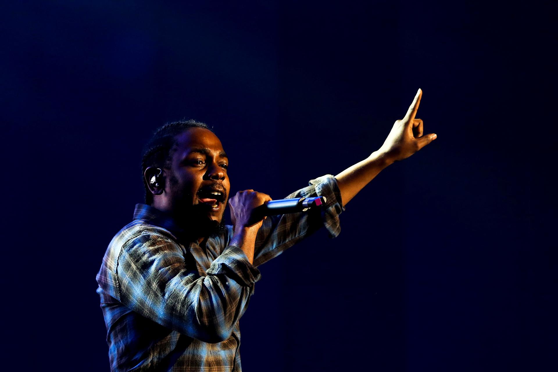 El rapero estadounidense Kendrick Lamar, fotografía de archivo. EFE/ Jose Sena Goulao
