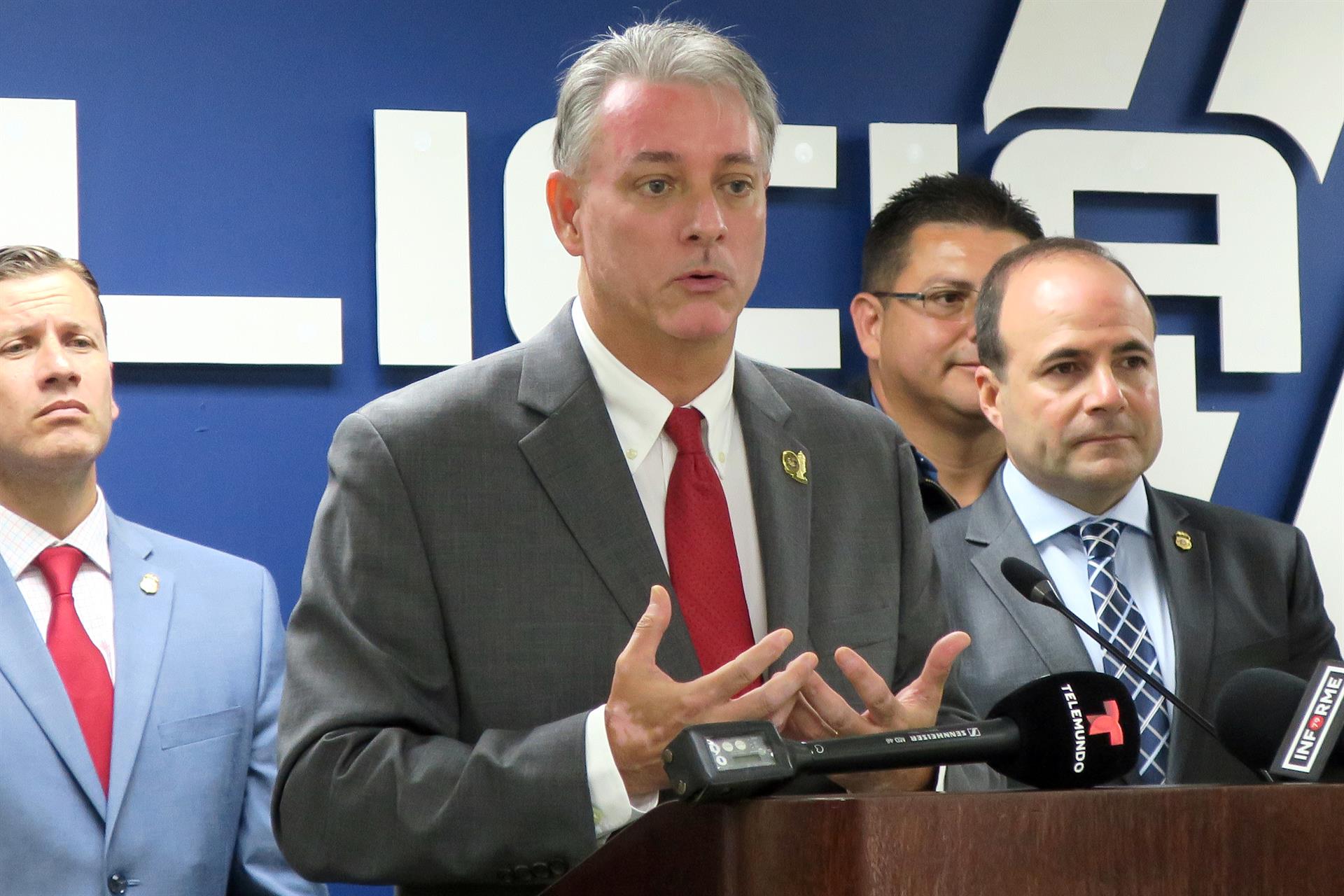 Imagen de archivo del jefe de la Fiscalía federal en Puerto Rico, Stephen Muldrow, durante una conferencia de prensa en San Juan, Puerto Rico. EFE/Jorge Muñiz
