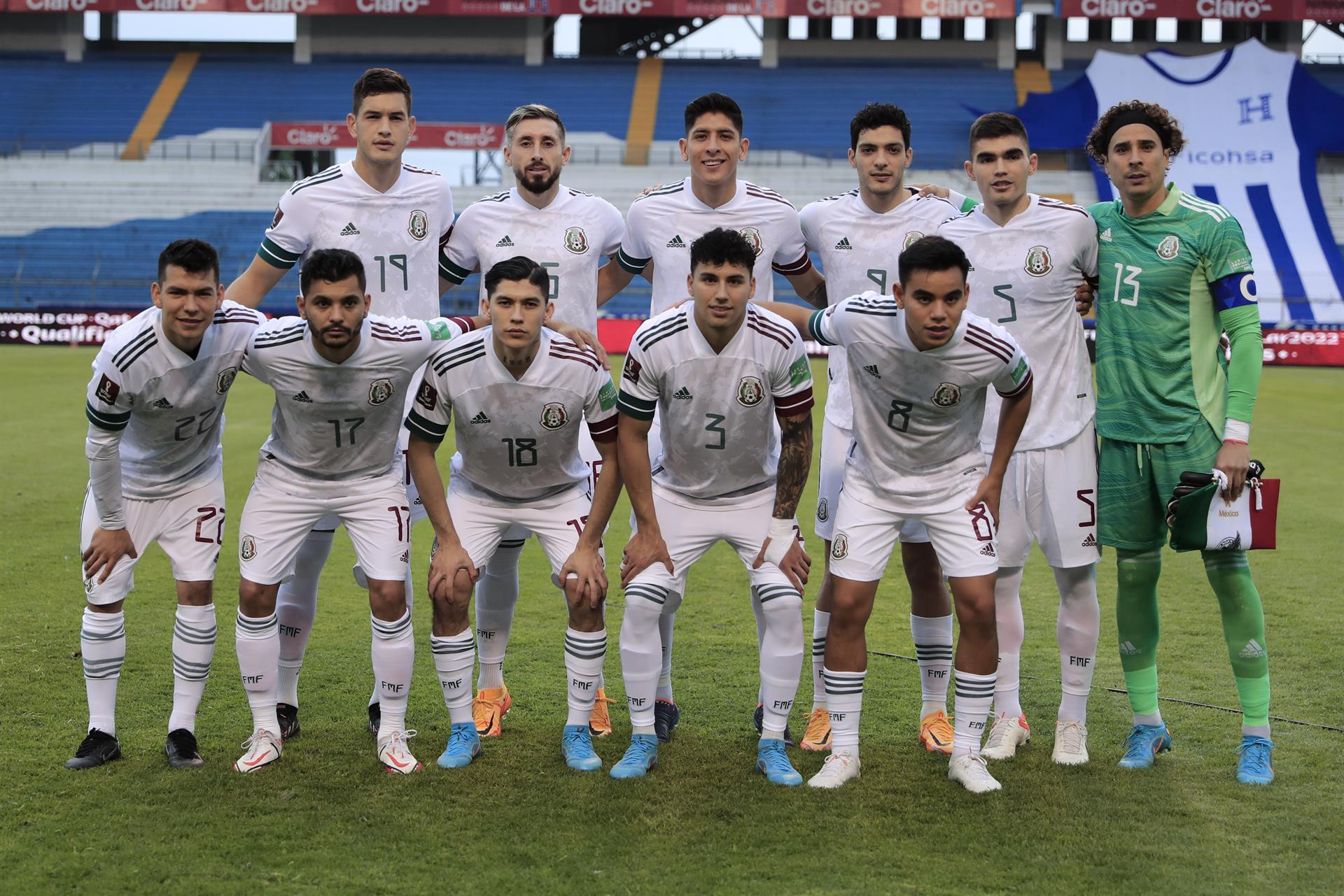 Jugadores de la selección de fútbol de México, en una fotografía de archivo. EFE/Gustavo Amador
