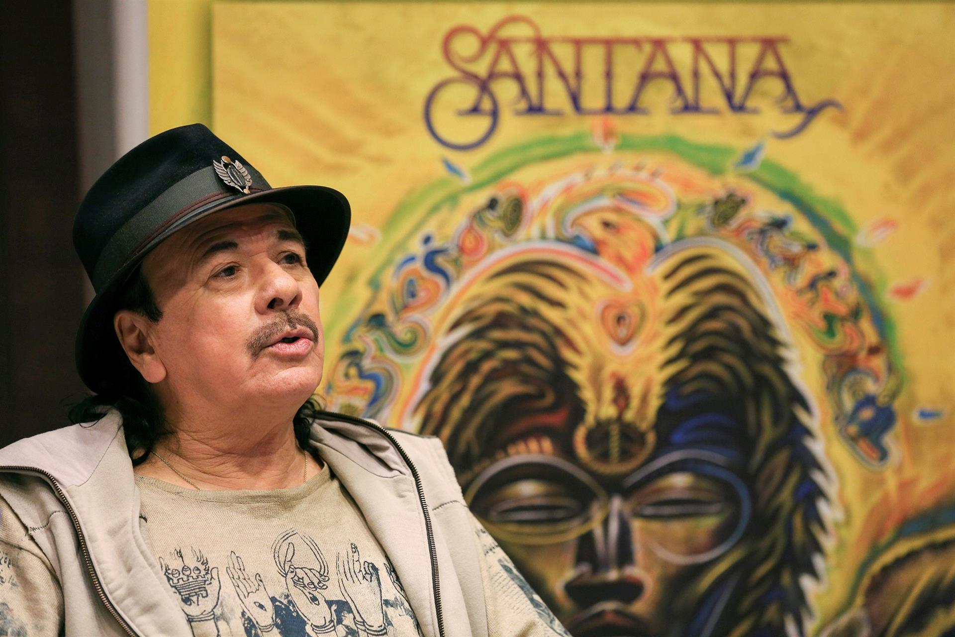 Imagen de archivo del guitarrista mexicano Carlos Santana. EFE/ Angeles Rodenas
