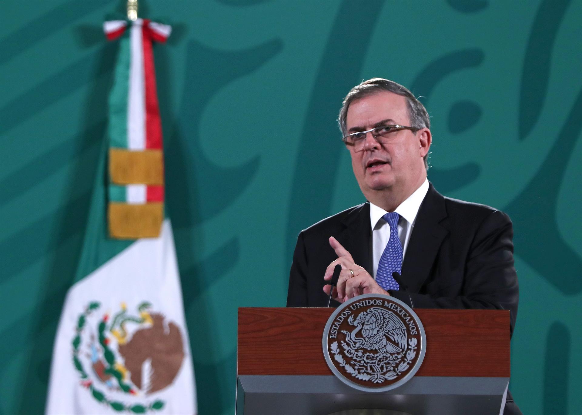 El secretario de Relaciones Exteriores, Marcelo Ebrard, imagen de archivo. EFE/Mario Guzmán
