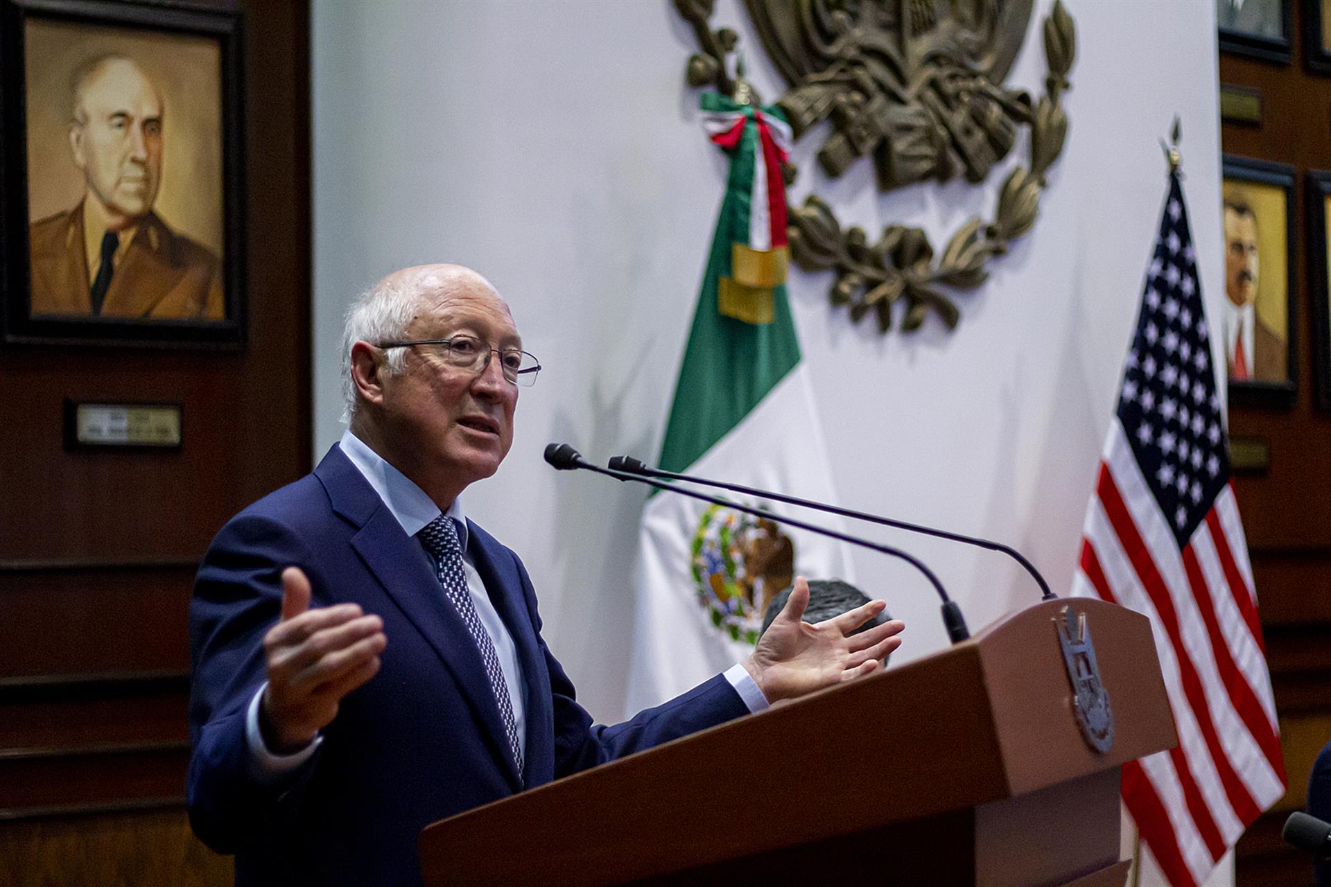 El embajador de Estados Unidos en México, Ken Salazar. Imagen de archivo. EFE/Sergio Adrián Flores
