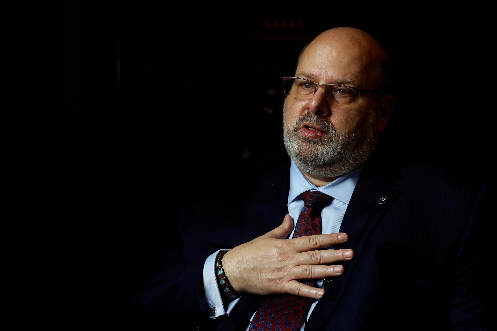 Imagen de archivo del presidente de la Sociedad Interamericana de Prensa (SIP), el hondureño Jorge Canahuati. EFE/ Chema Moya
