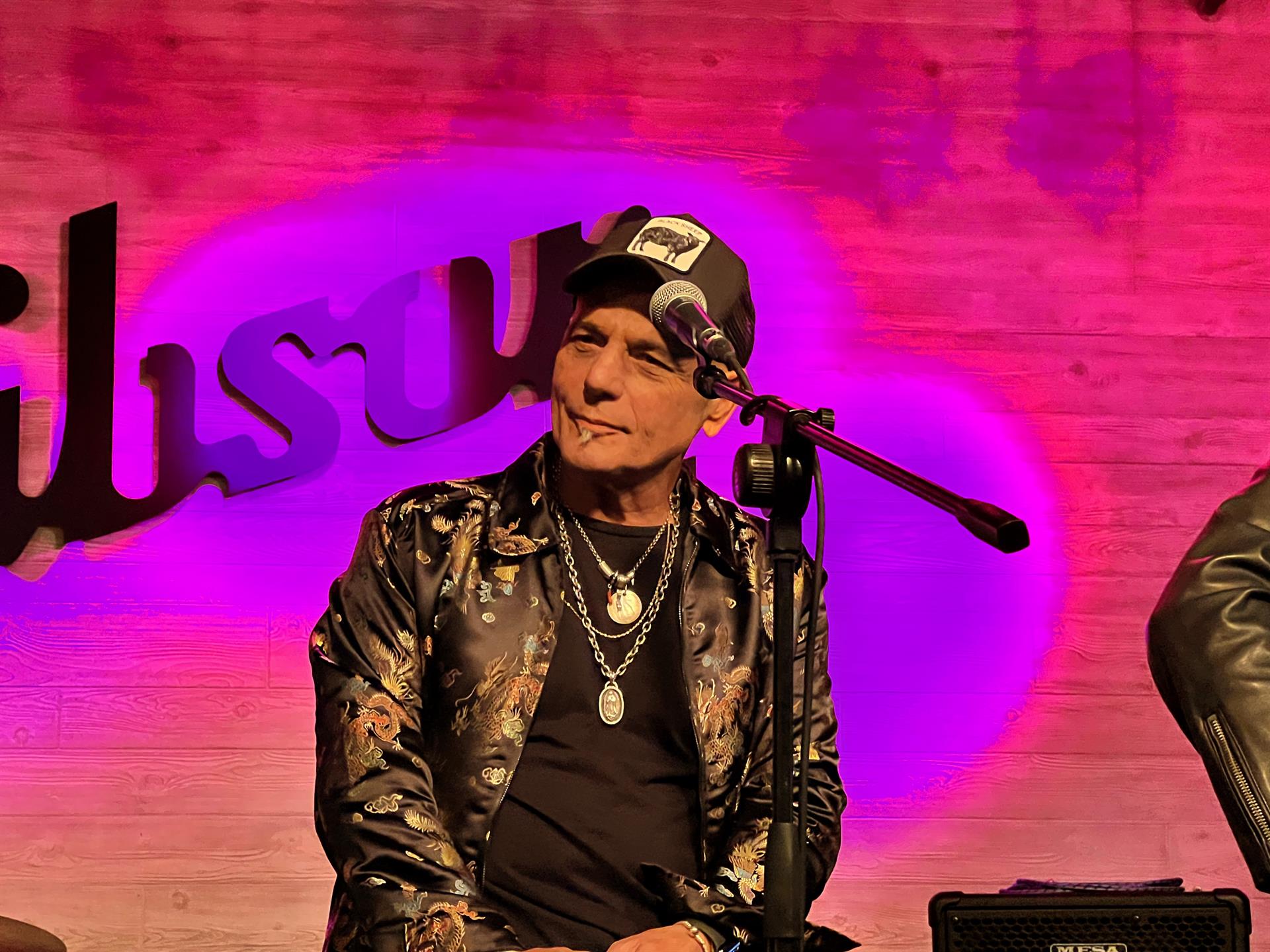 El músico argentino Zeta Bosio, bajista y productor de la legendaria banda de rock en español Soda Stereo, presenta su nuevo proyecto “Hit-Me”, una plataforma digital para descubrir nuevas bandas latinas, el 25 de agosto de 2022 en Miami (EE.UU.). EFE/ Alicia Civita
