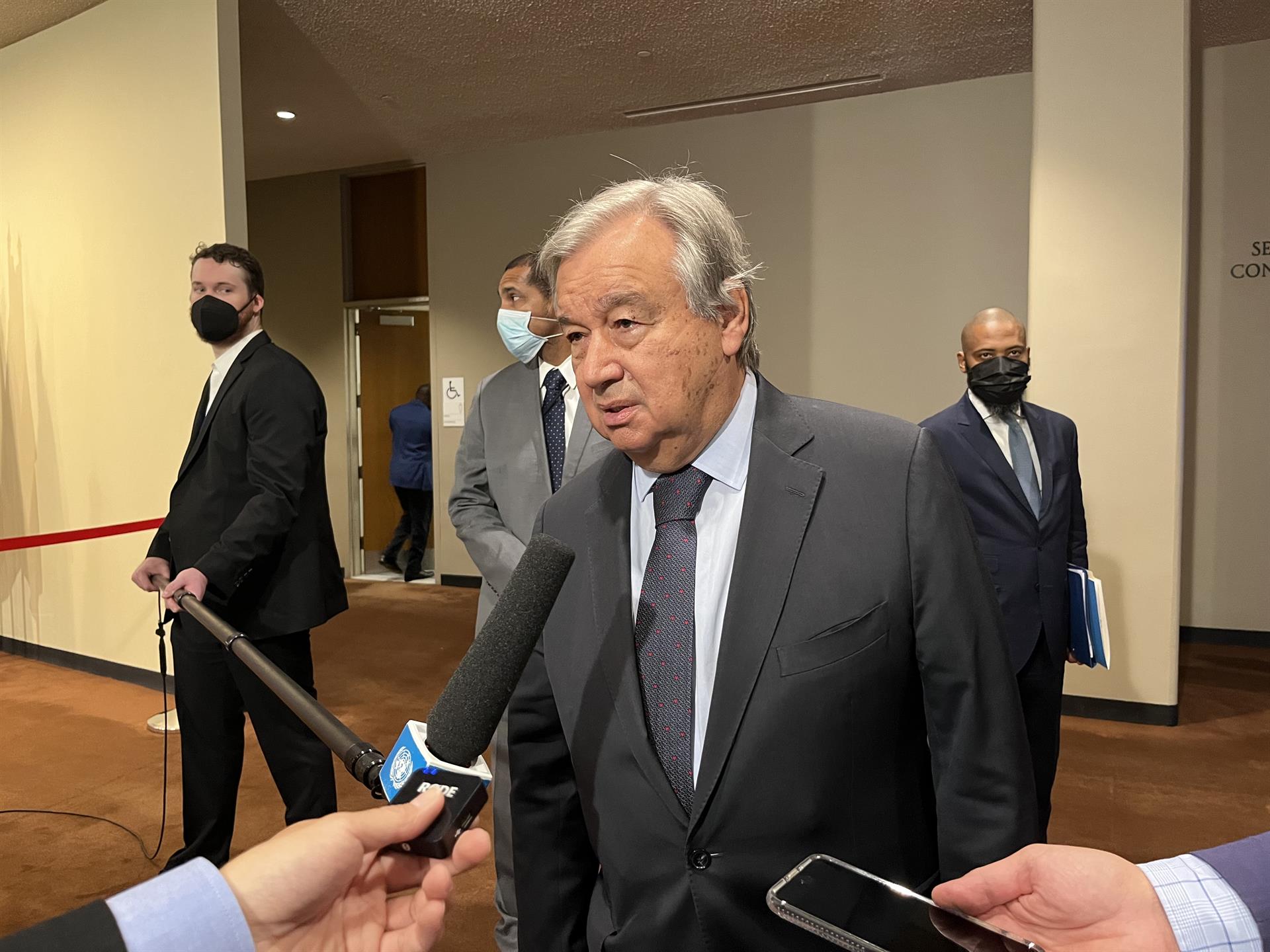 Fotografía de archivo del secretario general de la ONU, António Guterres. EFE/ Mario Villar
