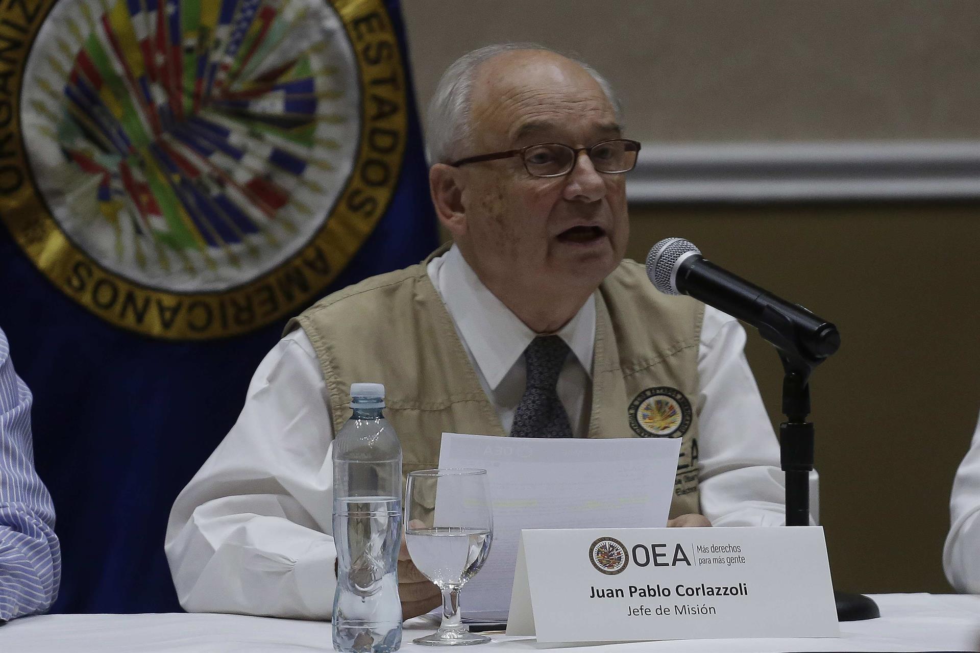Fotografía de archivo del jefe de la misión de observadores electorales de la OEA, Juan Pablo Corlazzoli. EFE/Rodrigo Sura
