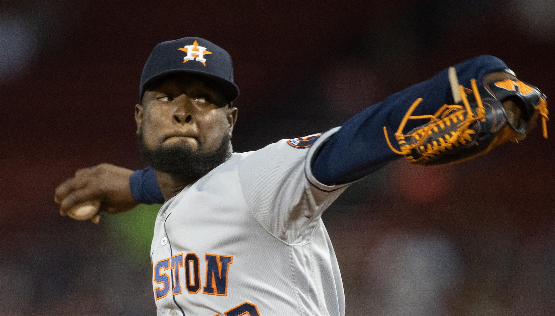 El lanzador de los Houston Astros Cristian Javier, en una fotografía de archivo. EFE/EPA/CJ Gunther
