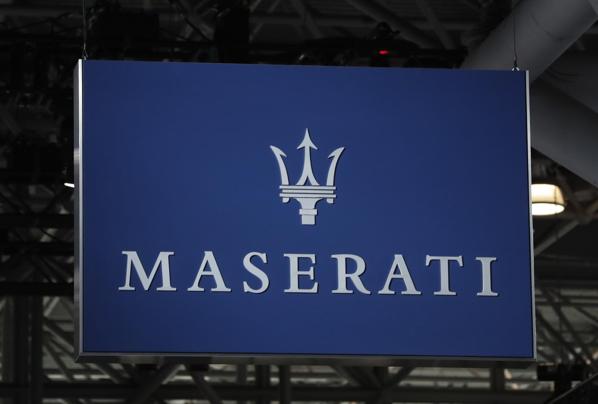 El logo de Maserati. Imagen de archivo. EFE/JASON SZENES
