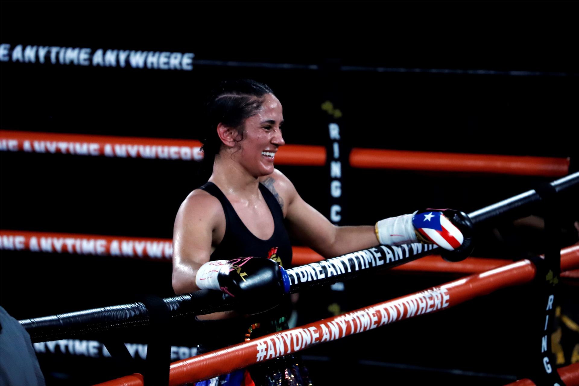 La boxeadora puertorriqueña Amanda Serrano, en una fotografía de archivo. EFE/Thais Llorca
