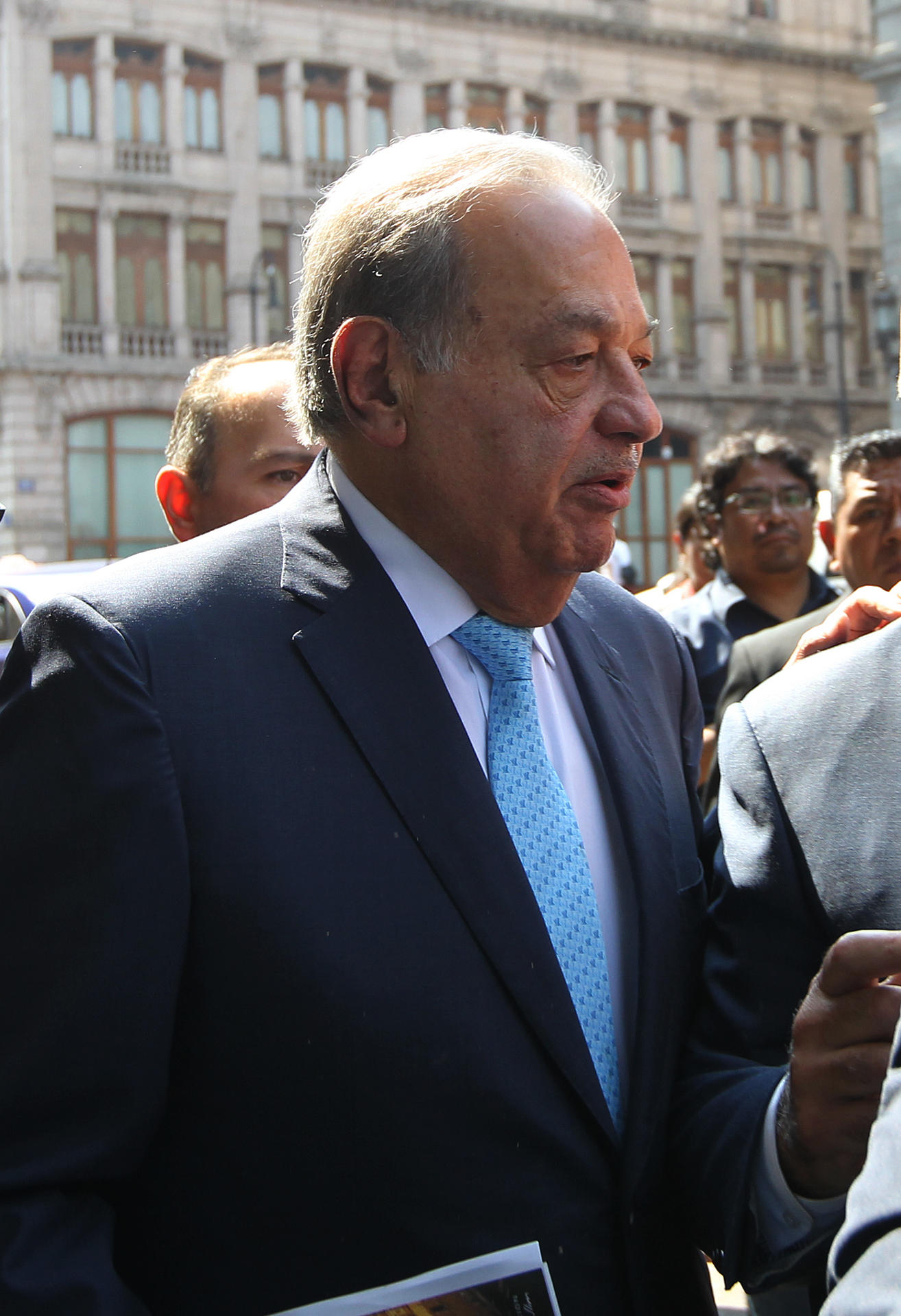 Fotografía de archivo fechada el 23 de mayo de 2019, del empresario mexicano, Carlos Slim. EFE/Mario Guzmán
