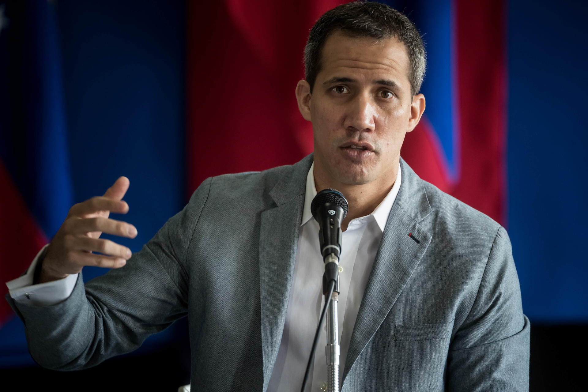 Fotografía de archivo del líder opositor venezolano Juan Guaidó. EFE/ Miguel Gutiérrez
