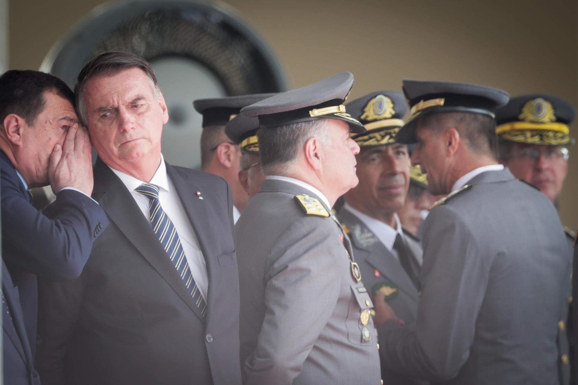 El expresidente de Brasil, Jair Bolsonaro (c). Imagen de archivo. EFE/ Andre Coelho
