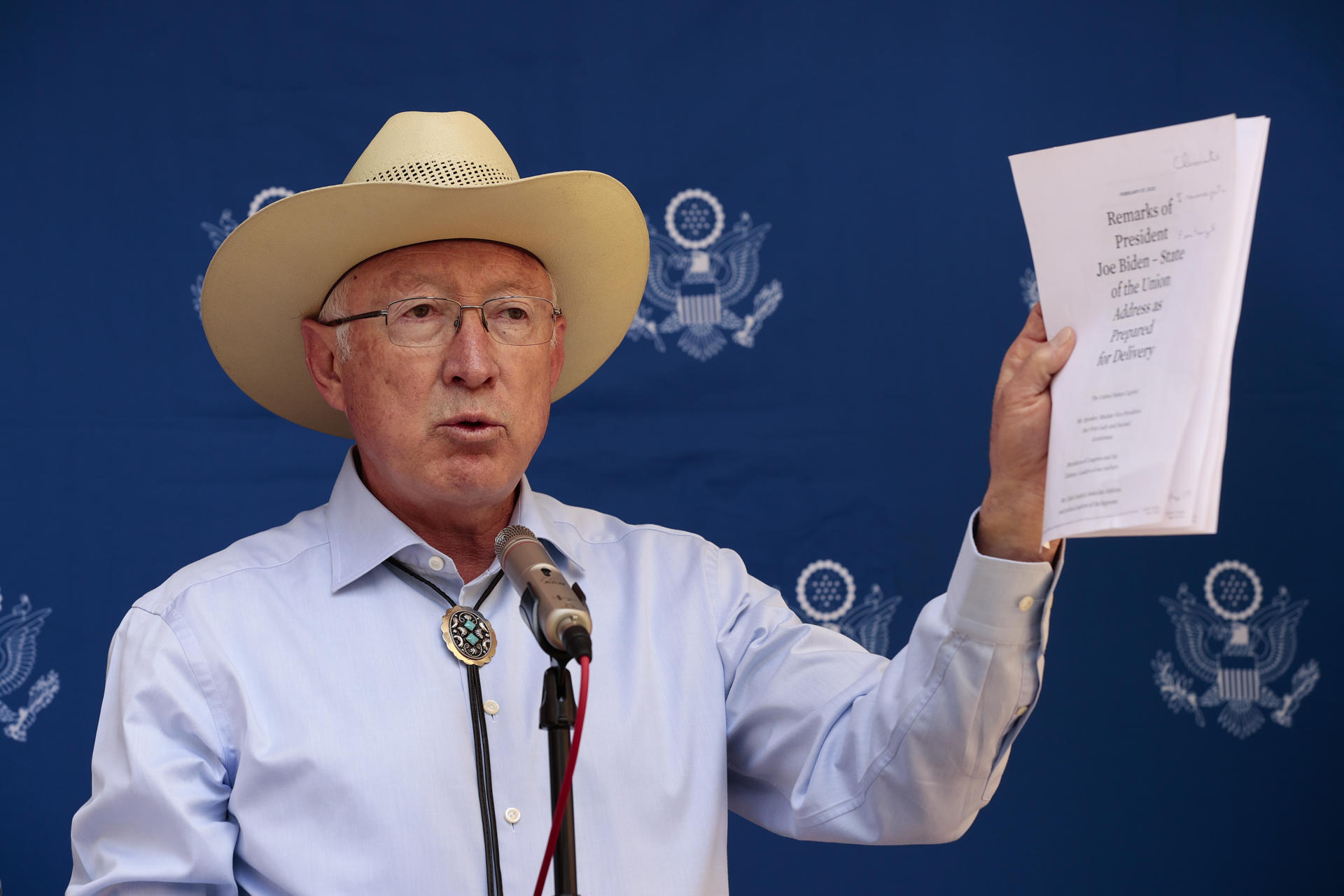 El embajador de Estados Unidos en México, Ken Salazar. Imagen de archivo. EFE/ José Méndez
