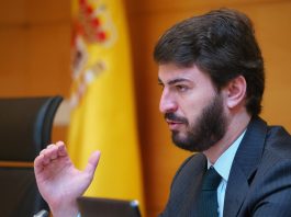 Fotografía de archivo en la que se observa al vicepresidente de la Junta de Castilla y León, Juan García-Gallardo. EFE/ R. García

