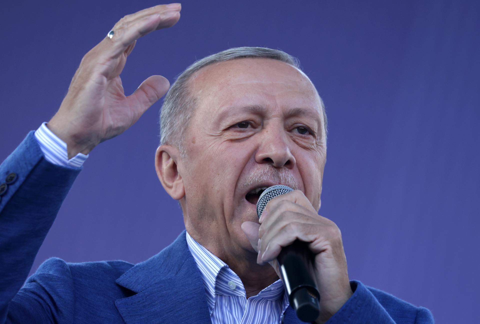 El presidente turco, Recep Tayipp Erdogan. EFE/EPA/ERDEM SAHIN
