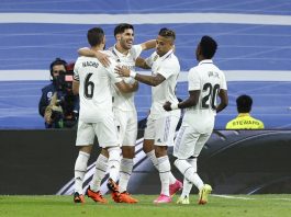 Jugadores del Real Madrid celebran un gol, en una fotografía de archivo. EFE/ Rodrigo Jimenez

