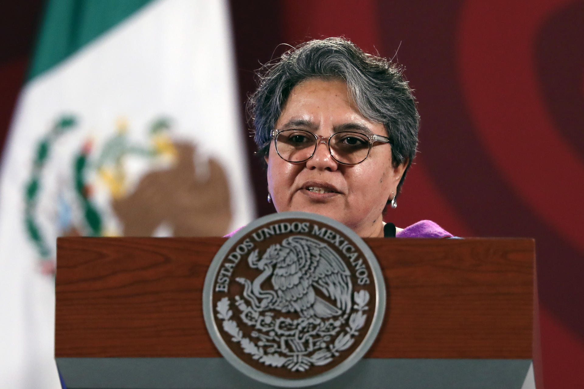 Fotografía de archivo de la secretaria de Economía de México, Raquel Buenrostro. EFE/ Mario Guzmán

