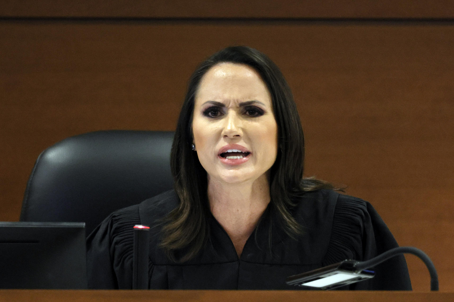 Fotografía de archivo de la jueza estatal Elizabeth Scherer en el juzgado del condado de Broward en Fort Lauderdale, Florida (EE. UU). EFE/Amy Beth Bennett

