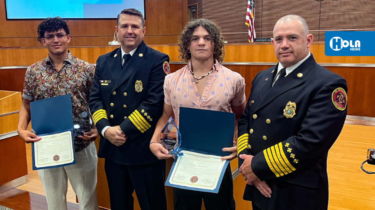 Jóvenes son reconocidos por salvar vidas durante accidente en Condado de St. Johns