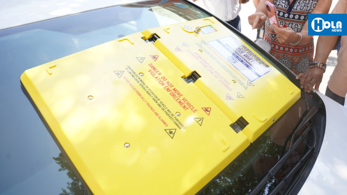 Dispositivo inmoviliza automóviles infractores