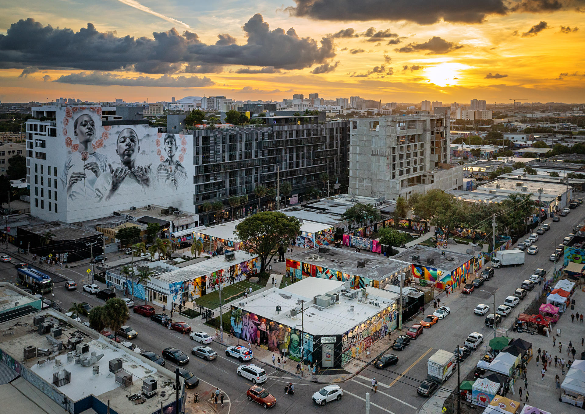 El espacio Wynwood Walls de Miami presentará un vagón de metro restaurado para Art Basel Fotografía cedida hoy por Wynwood Walls donde se muestra una vista aérea de este barrio artístico de Miami, en Florida (EE.UU). EFE/Wynwood Walls /Nika Kramer /SOLO USO EDITORIAL /NO VENTAS /SOLO DISPONIBLE PARA ILUSTRAR LA NOTICIA QUE ACOMPAÑA /CRÉDITO OBLIGATORIO