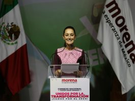 Claudia Sheinbaum, candidata presidencial por el gobernante Movimiento Regeneración Nacional (Morena). Imagen de archivo. EFE/Mario Guzmán
