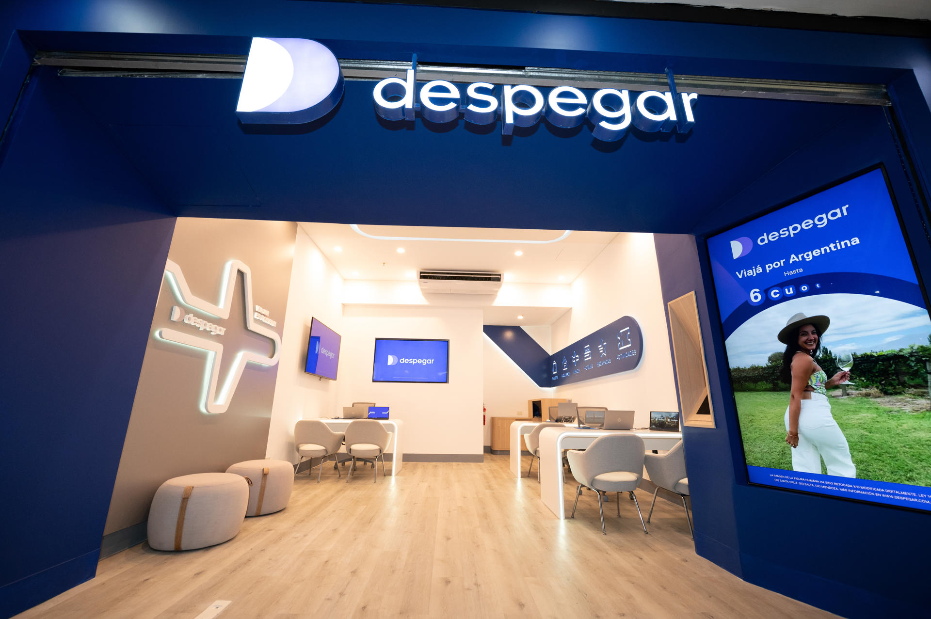 El ‘boom’ de las tiendas físicas por empresas nativas digitales llega al turismo latinoamericano Fotografía cedida por Despegar que muestra un punto de atención de la compañía en Buenos Aires (Argentina).EFE/ Despegar