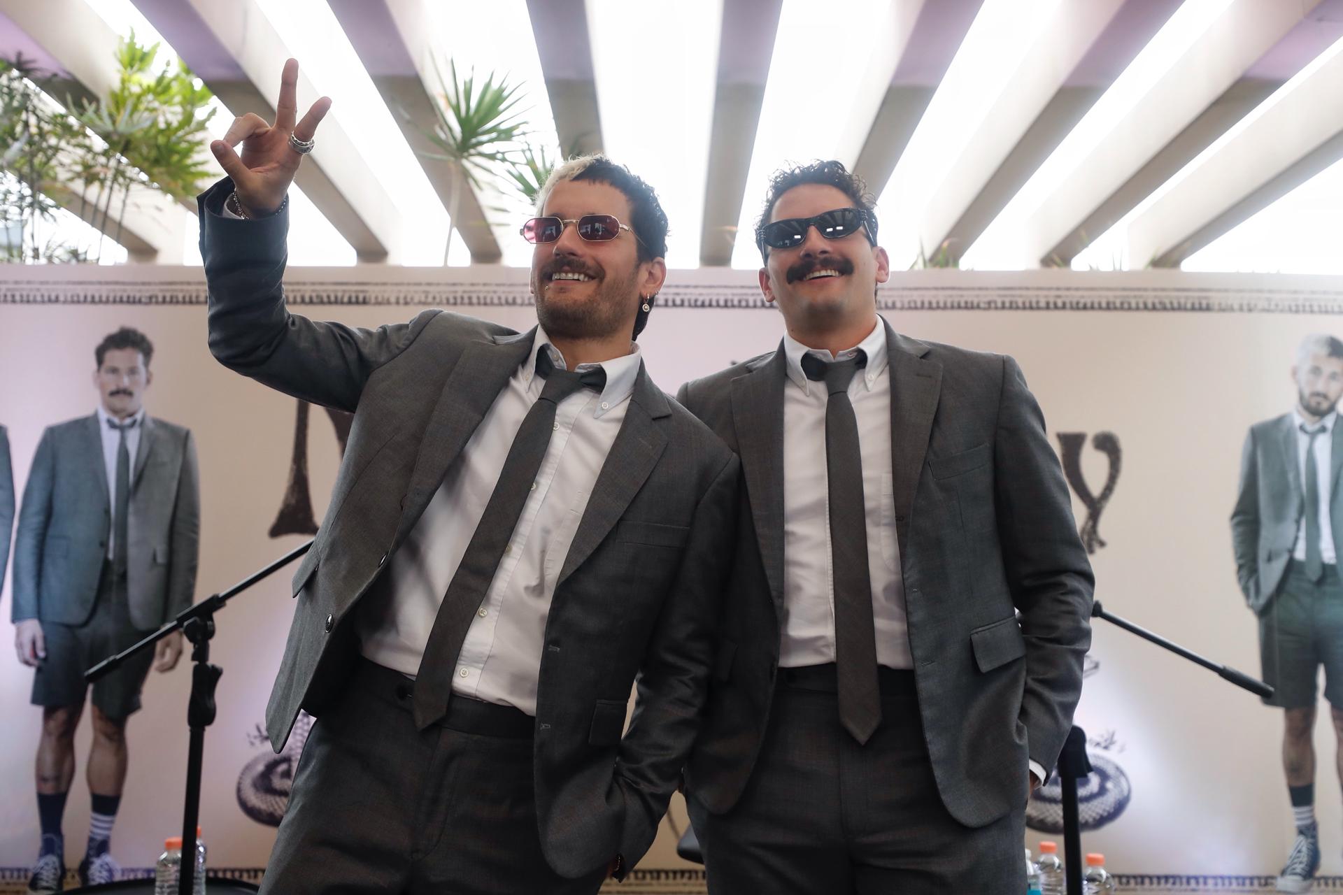 Mau y Ricky declararán su amor a Venezuela en su próximo disco ‘Hotel Caracas’ El dúo Venezolano Ricky Montaner (i) y Mau Montaner(d),posan hoy durante una conferencia de prensa en la Ciudad de México (México). EFE/Sáshenka Gutiérrez