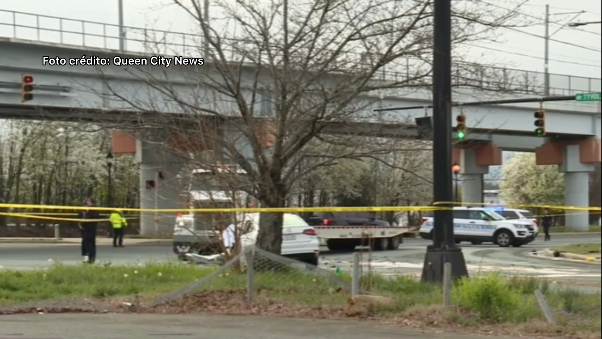 Dos muertos y un herido por accidente en sur de Charlotte