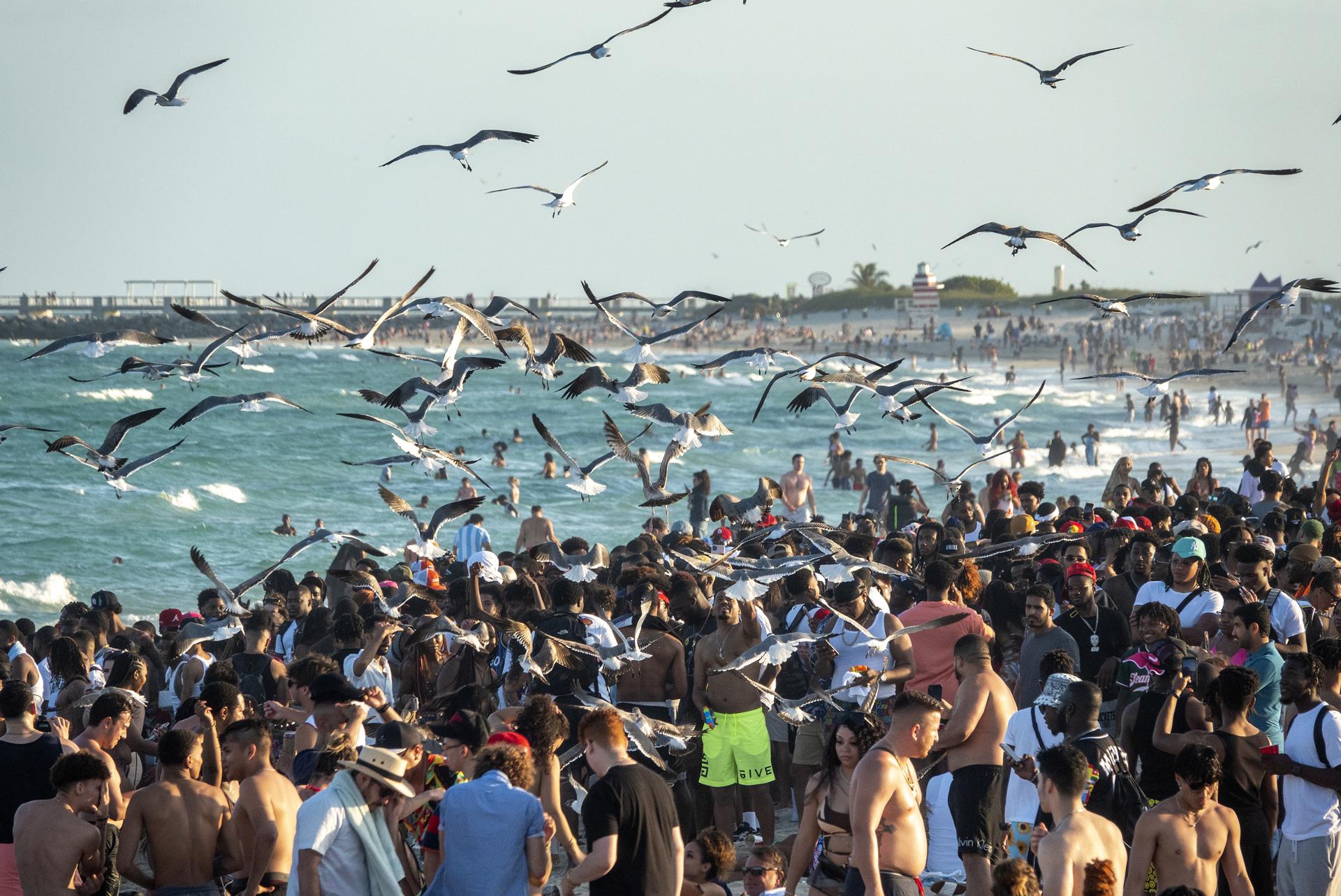 Miami Beach celebra el éxito de las duras medidas de seguridad durante el ‘Spring Break’ Archivo. EFE/EPA/CRISTOBAL HERRERA-ULASHKEVICH