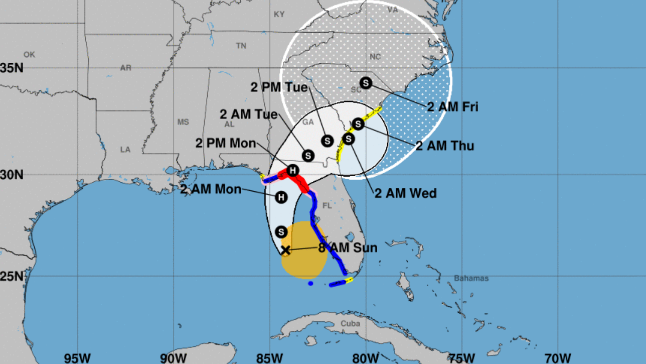 Pronostican inundaciones en noreste de Florida por tormenta Debby