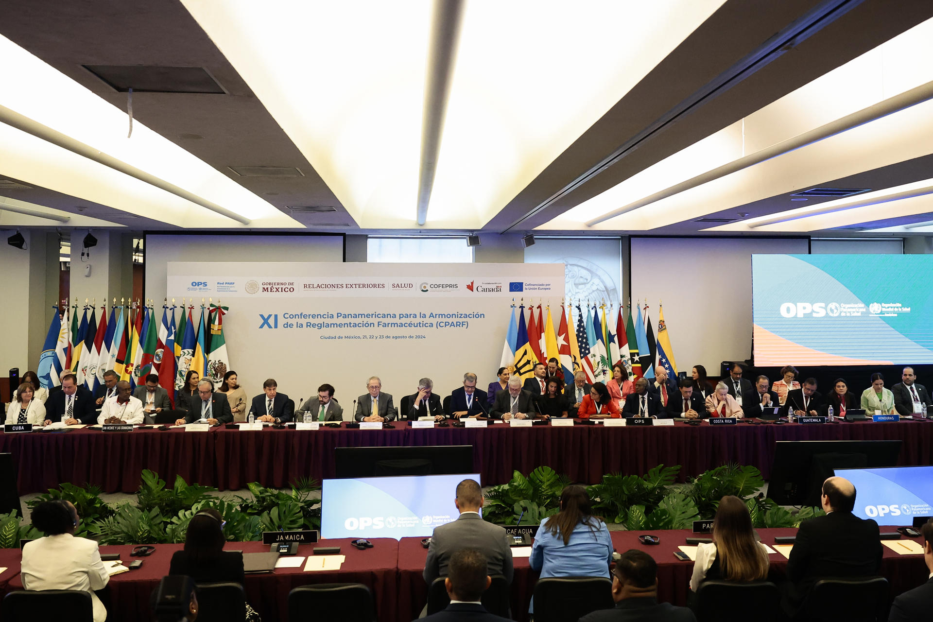 Autoridades sanitarias piden en México una armonización regulatoria en Latinoamérica Fotografía de la inauguración de la XI Conferencia Panamericana para la Armonización de la Reglamentación Farmacéutica (CPARF), este miércoles en Ciudad de México (México). EFE/ José Méndez