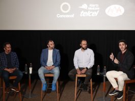 El festival mexicano de videojuegos Gamergy incluirá la lucha libre y nuevos deportes El director general de la AAA Worldwide, Dorian Joaquín Roldán (i), el director de marketing de Billú, Martín Mercado (2-i), subdirector de mercadotecnia de Telcel, Marcos Linares ((2-d) y director de Desarrollo de Negocio de GGTech Entertainment América, Juan Diego García (d) participan durante una rueda de prensa este martes en Ciudad de México (México). EFE/José Méndez