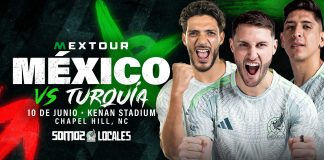 Selección de México jugará frente a Turquía en Carolina del Norte