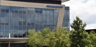 La biotecnológica Regeneron compra la quebrada empresa de pruebas genéticas 23andMe Fotografía de una parte de la fachada del campus de la empresa biotecnológica Regeneron en el Condado de Westchester en Nueva York. EFE/Regeneron /SOLO USO EDITORIAL /NO VENTAS /SOLO DISPONIBLE PARA ILUSTRAR LA NOTICIA QUE ACOMPAÑA /CRÉDITO OBLIGATORIO