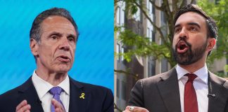 Nueva York ciudad y Nueva Jersey estado eligen líderes mañana, con favoritos demócratas Combo de fotografías de archivo donde aparecen los candidatos a la alcaldía de Nueva York Andrew Cuomo (i) y Zohran Mamdani. EFE/ Yuki Iwamura / Sarah Yenesel