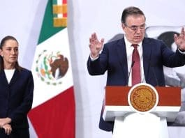 México asume la presidencia pro tempore de la Alianza del Pacífico El secretario de Economía, Marcelo Ebrard, habla durante una rueda de prensa en el Palacio Nacional de Ciudad de México (México). Imagen de archivo. EFE/ Mario Guzmán