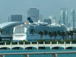 Royal Caribbean inicia la construcción de una nueva terminal de cruceros en Miami Vista del crucero Mariner of the Seas de la compañía Royal Caribbean atracado en la Bahía de Miami, Florida. Imagen de archivo. EFE/Giorgio Viera