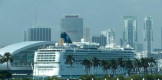 Royal Caribbean inicia la construcción de una nueva terminal de cruceros en Miami Vista del crucero Mariner of the Seas de la compañía Royal Caribbean atracado en la Bahía de Miami, Florida. Imagen de archivo. EFE/Giorgio Viera
