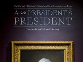 Un retrato de George Washington que inspiró el dólar, vendido por 3 millones en Nueva York Fotografía que muestra el retrato del expresidente de Estados Unidos George Washington (1789-1797) hecho por el artista Gilbert Stuart (1755-1828), este jueves Nueva York (Estados Unidos). EFE/ Ángel Colmenares