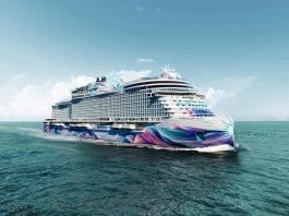 Norwegian estrenará en 2027 su crucero más grande y con itinerarios por el Caribe Imagen cedida por la naviera estadounidense Norwegian Cruise Line (NCL) que muestra una ilustración del crucero Aura, actualmente en construcción en Italia. EFE/ Norwegian Cruise Line /SOLO USO EDITORIAL/ NO VENTAS/ SOLO DISPONIBLE PARA ILUSTRAR LA NOTICIA QUE ACOMPAÑA (CRÉDITO OBLIGATORIO)
