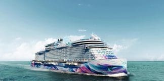 Norwegian estrenará en 2027 su crucero más grande y con itinerarios por el Caribe Imagen cedida por la naviera estadounidense Norwegian Cruise Line (NCL) que muestra una ilustración del crucero Aura, actualmente en construcción en Italia. EFE/ Norwegian Cruise Line /SOLO USO EDITORIAL/ NO VENTAS/ SOLO DISPONIBLE PARA ILUSTRAR LA NOTICIA QUE ACOMPAÑA (CRÉDITO OBLIGATORIO)