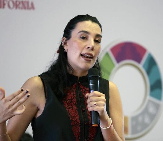 México asume la presidencia de la Organización Mundo Maya hasta 2028 durante Fitur 2026 La secretaria de Turismo de México, Josefina Rodríguez Zamora, habla durante una conferencia de prensa en Ciudad de México (México). Imagen de archivo. EFE/ José Méndez