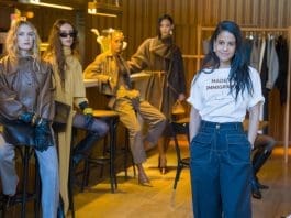 Dwarmis viste el invierno con una colección femenina y de raíces latinas en Nueva York Modelos utilizan prendas de la diseñadora dominicana Dwarmis Concepción durante la Semana de la Moda de Nueva York este viernes, en Nueva York (Estados Unidos). EFE/ Angel Colmenares