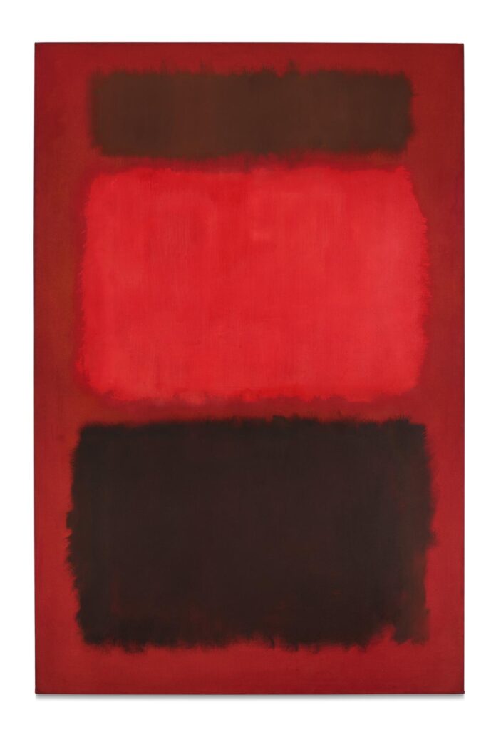 Fotografía cedida por Sotheby's que muestra la obra 'Brown and Blacks in Reds' (1957) de Mark Rothko del galerista Robert Mnuchin. EFE/ Sotheby's /SOLO USO EDITORIAL/ NO VENTAS/ SOLO DISPONIBLE PARA ILUSTRAR LA NOTICIA QUE ACOMPAÑA (CRÉDITO OBLIGATORIO)
