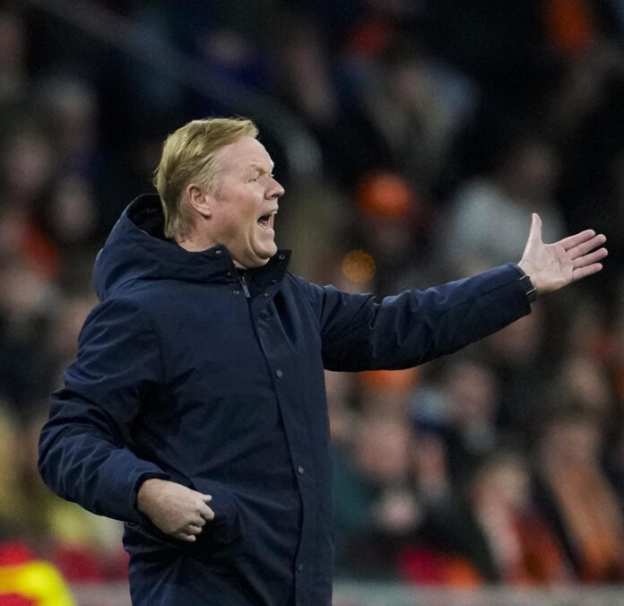 El seleccionador de Países Bajos, Ronald Koeman, comienza su andadura en el Mundial con una generación llamada a superar la fama de ser un gran país que no gana. EFE/EPA/Fredrik Varfjell NORWAY OUT
