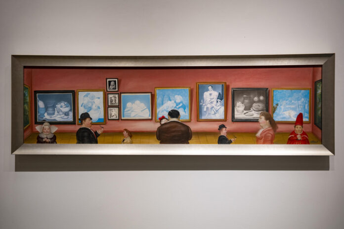 Fotografía de la obra 'The Botero Exhibition' del artista Fernando Botero, exhibida en Nueva York (EE.UU.). EFE/Ángel Colmenares
