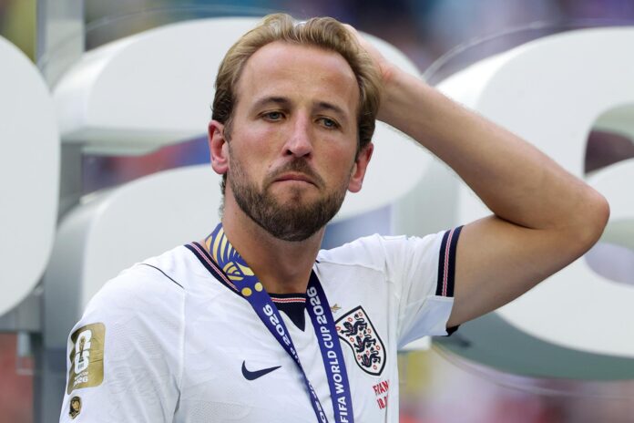 Harry Kane se declaró este sábado en Miami partidario de la continuidad del alemán Thomas Tuchel como seleccionador de Inglaterra. EFE/EPA/CRISTOBAL HERRERA-ULASHKEVICH
